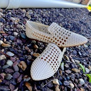 Nine west white flats